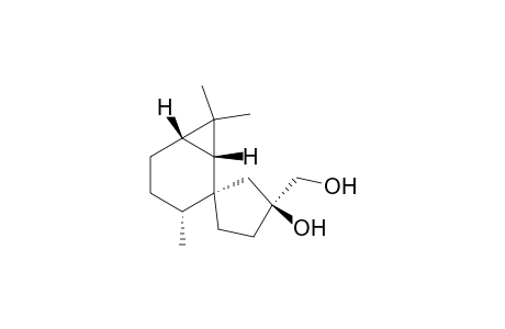 Spiro[bicyclo[4.1.0]heptane-2,1'-cyclopentane]-3'-methanol, 3'-hydroxy-3,7,7-trimethyl-, [1R-[1.alpha.,2.beta.(S*),3.beta.,6.alpha.]]-