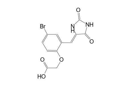 {4-bromo-2-[(Z)-(2,5-dioxo-4-imidazolidinylidene)methyl]phenoxy}acetic acid