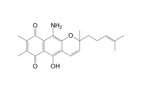 10-Amino-5-hydroxy-2,7,8-trimethyl-2-(4-methyl-3-pentenyl)-2H-naphtho[2,3-b]pyran-6,9-dione