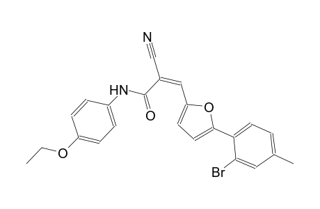 (2Z)-3-[5-(2-bromo-4-methylphenyl)-2-furyl]-2-cyano-N-(4-ethoxyphenyl)-2-propenamide