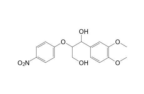 1-(3,4-dimethoxyphenyl)-2-(p-nitrophenoxy)-1,3-propanediol