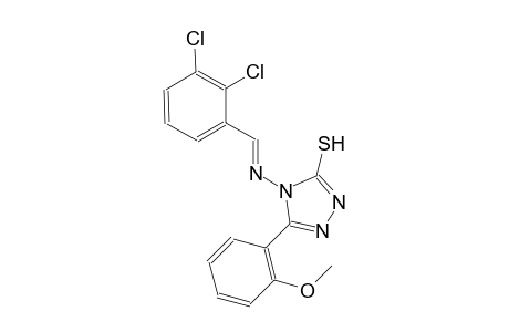 4-{[(E)-(2,3-dichlorophenyl)methylidene]amino}-5-(2-methoxyphenyl)-4H-1,2,4-triazole-3-thiol