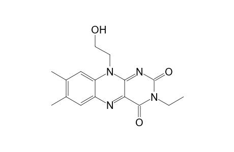 3-Ethyl-10-(2'-hydroxyethyl)-7,8-dimethyl-10H-benzo[g]pteridine-2,4-dione