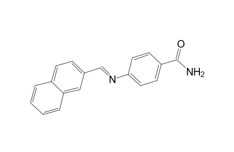 4-[(naphthalen-2-ylmethylene)-amino]-benzamide