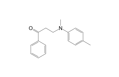 1-Propanone, 3-[methyl(4-methylphenyl)amino]-1-phenyl-