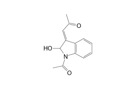 (1E)-1-(1-acetyl-2-hydroxy-2H-indol-3-ylidene)-2-propanone