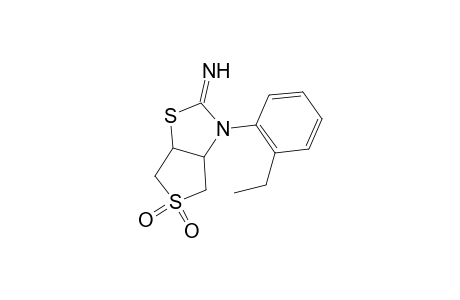 3-(2-Ethylphenyl)-2-imino-hexahydro-1,5,3-thieno[3,4-d][1,3]thiazole-5,5-dione