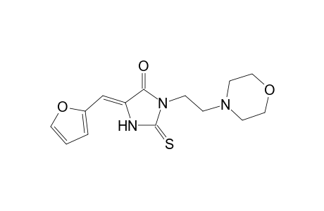 (5Z)-5-(2-furanylmethylidene)-3-[2-(4-morpholinyl)ethyl]-2-sulfanylidene-4-imidazolidinone