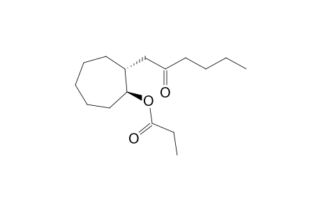 (+-)-trans-2-(2-Oxohexyl)cycloheptyl propionate