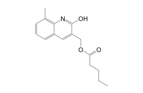 (2-hydroxy-8-methyl-3-quinolinyl)methyl pentanoate