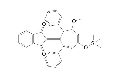 7-Methoxy-5-(indan-1,3-dione-2-ylidene)-2-(trimethylsilyloxy)-4,6-diphenylcyclohepta-1,3-diene