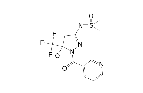 5-Hydroxy-3-(S,S-dimethylsulfoximido)-5-(trifluoromethyl)-4,5-dihydro-1H-1-(nicotinoylpyrazole)