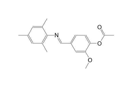 phenol, 2-methoxy-4-[(E)-[(2,4,6-trimethylphenyl)imino]methyl]-, acetate (ester)