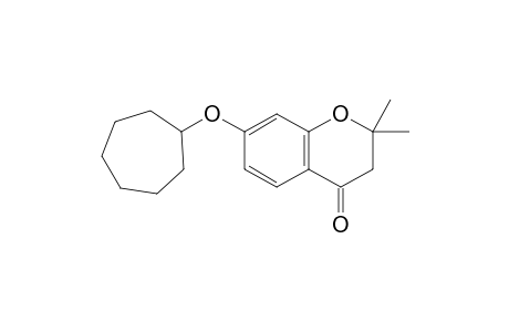 7-[Cycloheptyloxy]-2,2-dimethyl-4-chromanone