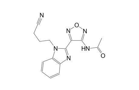 Acetamide, N-[4-(1-cyanopropyl-2-benzimidazolyl)-3-furazanyl]-