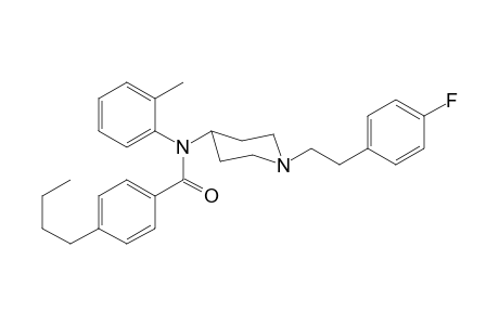 4-Butyl-N-(1-[2-(4-fluorophenyl)ethyl]piperidin-4-yl)-N-2-methylphenylbenzamide