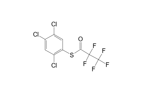 2,4,5-Trichlorobenzenethiol, S-pentafluoropropionyl-