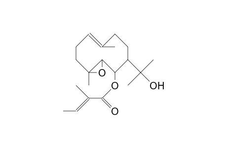 (4R,5R,6R)-4,5-Epoxy-11-hydroxy-germacr-1(10)-en-6-yl (Z)-2-methyl-but-2-enoate