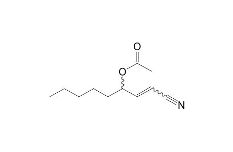4-Acetoxynon-2-enenitrile