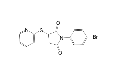 1-(4-bromophenyl)-3-(2-pyridinylsulfanyl)-2,5-pyrrolidinedione