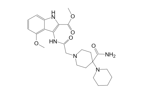 methyl 3-(2-(4'-carbamoyl-[1,4'-bipiperidin]-1'-yl)acetamido)-4-methoxy-1H-indole-2-carboxylate