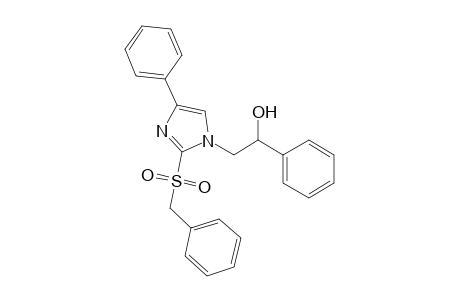 1-Phenyl-2-[4-phenyl-2-(phenylmethyl)sulfonyl-1-imidazolyl]ethanol