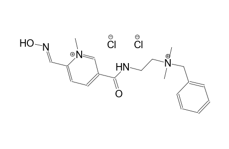 5-[({2-[benzyl(dimethyl)ammonio]ethyl}amino)carbonyl]-2-[(E)-(hydroxyimino)methyl]-1-methylpyridinium dichloride