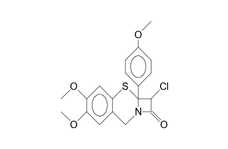 6a-(4-Methoxy-phenyl)-7a-chloro-2,3-(2',3'-dimethoxy-benzo)-1-thiaoctem