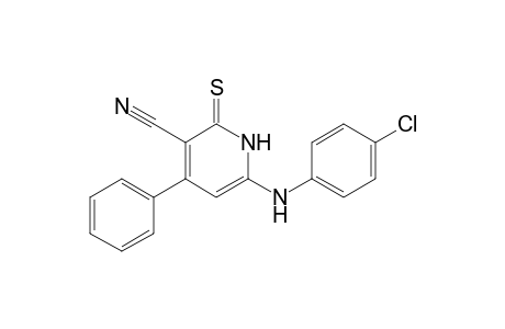 3-Pyridinecarbonitrile, 6-[(4-chlorophenyl)amino]-1,2-dihydro-4-phenyl-2-thioxo-