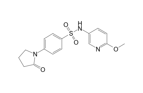 Benzenesulfonamide, N-(6-methoxypyridin-3-yl)-4-(2-oxopyrrolidin-1-yl)-