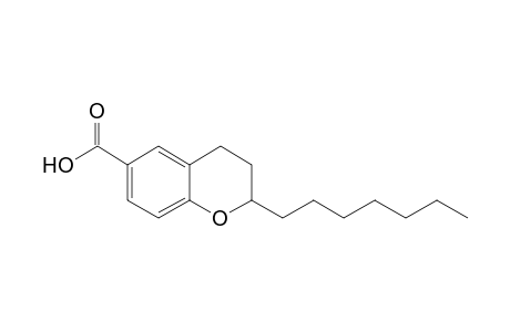 2-Heptyl-3,4-dihydro-2H-1-benzopyran-6-carboxylic acid