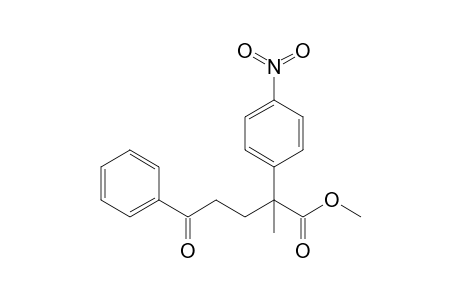 2-Methyl-2-(4-nitrophenyl)-5-oxo-5-phenylpentanoic acid methyl ester