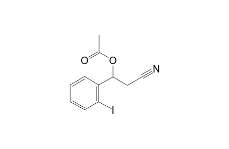 2-Cyano-1-(2-iodophenyl)ethyl acetate