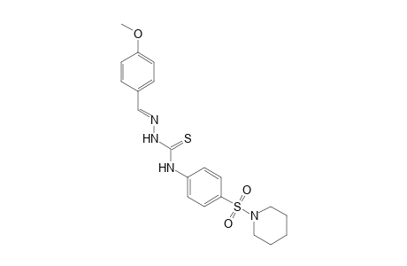 P-ANISALDEHYDE, 4-/P-/PIPERIDINO- SULFONYL/PHENYL/-3-THIOSEMICARBAZONE