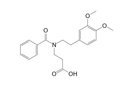 N-benzoyl-N-(3,4-dimethoxyphenethyl)-β-alanine