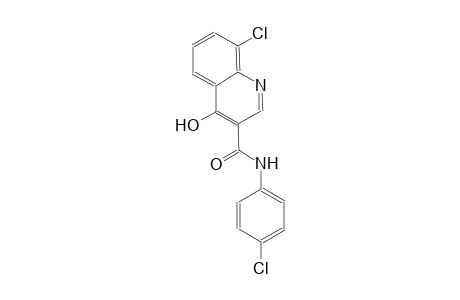 3-quinolinecarboxamide, 8-chloro-N-(4-chlorophenyl)-4-hydroxy-