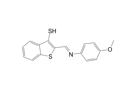 2-((E)-[(4-Methoxyphenyl)imino]methyl)-1-benzothiophene-3-thiol