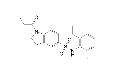 N-(2-ethyl-6-methylphenyl)-1-propionyl-5-indolinesulfonamide