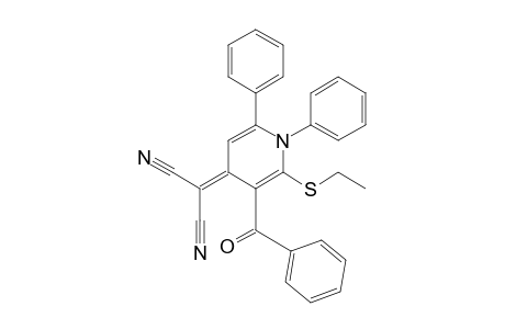 2-(3-benzoyl-2-ethylsulfanyl-1,6-diphenyl-4-pyridylidene)propanedinitrile