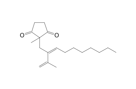 2-(2'-Isopropenyldec-2'-enyl)-2-methylcyclopentane-1,3-dione