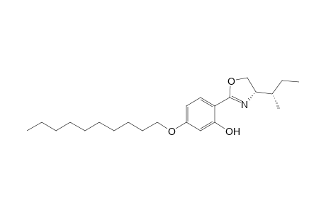 (4S)-4,5-Dihydro-2-(4'-decyloxy-2'-hydroxyphenyl)-4[(S)-1-methylmpropyl]oxazole