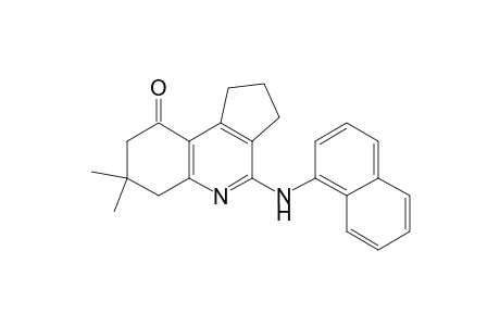 7,7-Dimethyl-4-(1-naphthalenylamino)-2,3,6,8-tetrahydro-1H-cyclopenta[c]quinolin-9-one