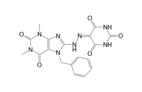 2,4,5,6(1H,3H)-pyrimidinetetrone 5-[(7-benzyl-1,3-dimethyl-2,6-dioxo-2,3,6,7-tetrahydro-1H-purin-8-yl)hydrazone]