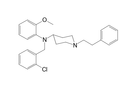 N-(2-Chlorobenzyl)-N-(2-methoxyphenyl)-1-(2-phenylethyl)piperidin-4-amine