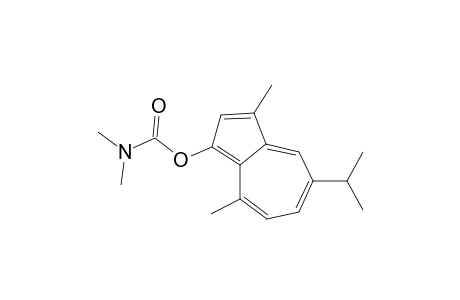 Carbamic acid, dimethyl-, 3,8-dimethyl-5-(1-methylethyl)-1-azulenyl ester