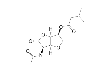 FURANODICTINE-B;ALPHA-ANOMER;2-ACETAMIDO-3,6-ANHYDRO-2-DEOXY-5-O-ISOVALERYL-ALPHA-D-MANNOFURANOSE