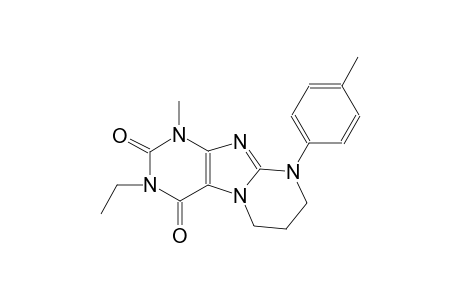 3-ethyl-1-methyl-9-(4-methylphenyl)-6,7,8,9-tetrahydropyrimido[2,1-f]purine-2,4(1H,3H)-dione