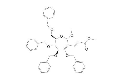 METHYL-2-DEOXY-2-C-[2-(METHOXYCARBONYL)-ETHYL]-3,4,5,7-TETRA-O-BENZYL-ALPHA-D-ARABINO-HEPT-2-ENO-SEPTANOSIDE