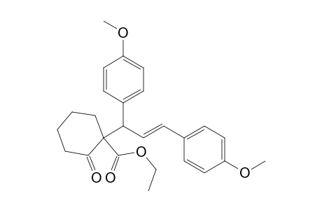 Ethyl (E)-1-[1,3-Bis(4-methoxyphenyl)allyl]-2-oxocyclohexanecarboxylate