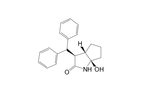 (+-)-(1R*,4S*,5S*)-4-(Diphenylmethyl)-1-hydroxy-2-azabicyclo[3.3.0]octan-3-one